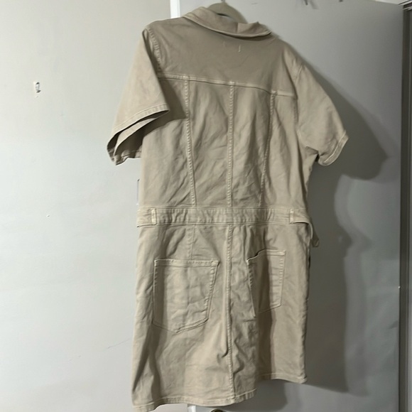 Good American Khaki Denim Mini Dress NWT (XXL) - Picture 6 of 7